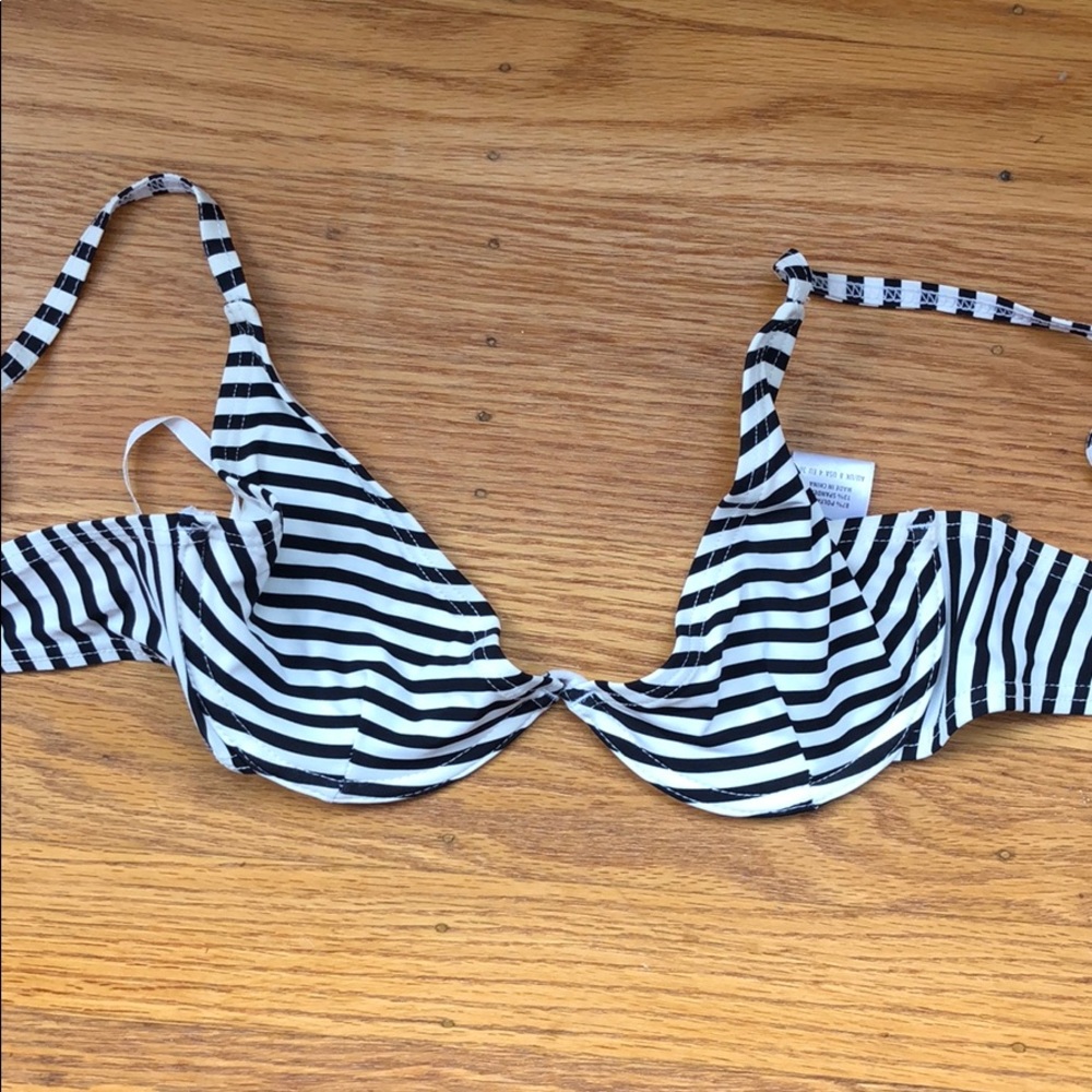 TEE INK striped bikini top